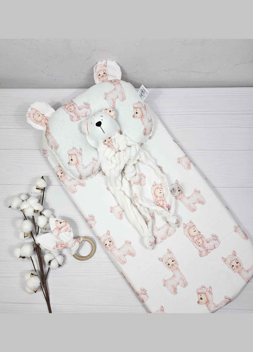 Набір в коляску з комфортером a.l.babybox Альпака Рожевий No Brand (318278289)