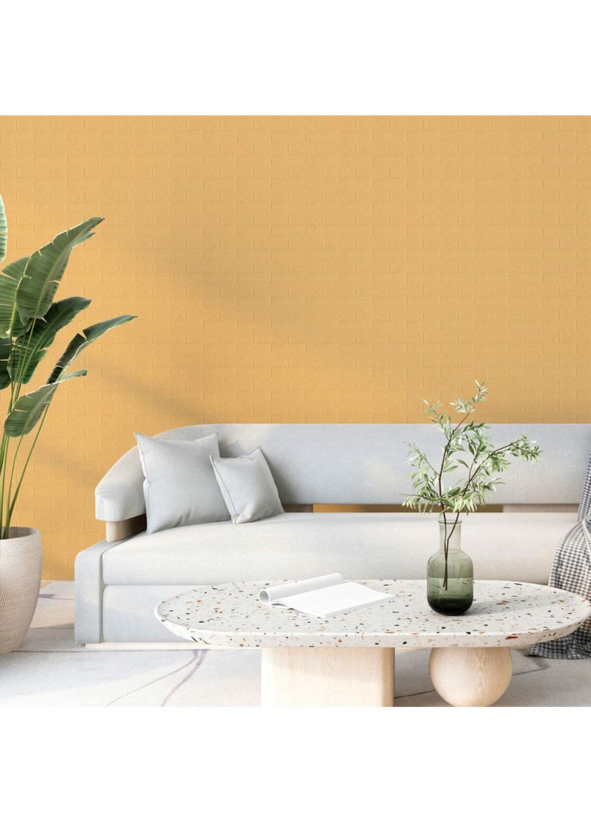 3D панель самоклеящаяся 700х770х3мм кирпич Желто-песочный (009-3) SW-00000229 love-shopping Sticker Wall (354662429)