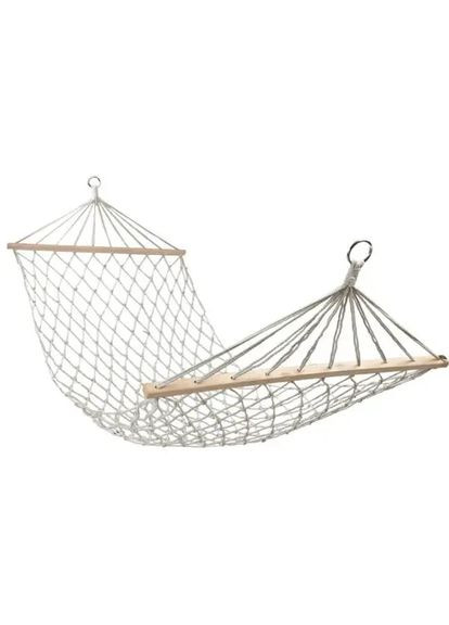 Гамак туристический подвесной плетеный 185х91 см садовый гамак с планкой на дачу для отдыха A27-150 LUGI (370706688)