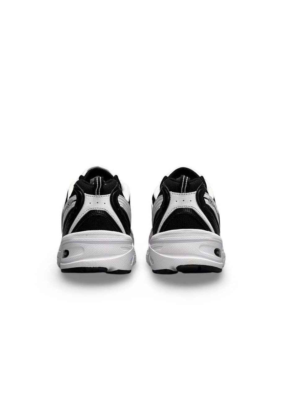 Комбіновані Осінні кросівки чоловічі premium basis white black, вьетнам New Balance 530