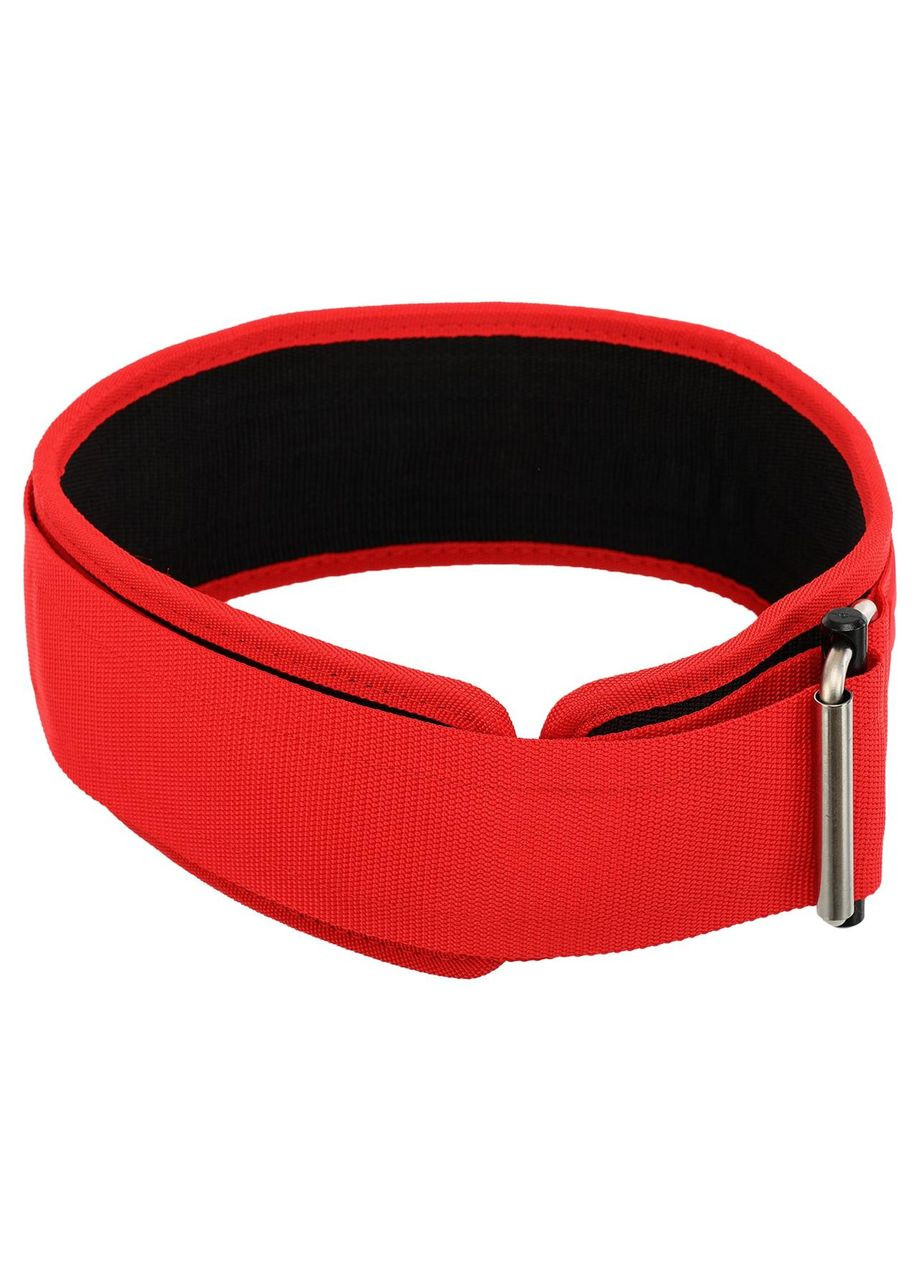 Пояс атлетичний текстильний спинка 10,5 см TA-1148 (поліестер, нейлон, S, Червоний) Valeo (361438565)