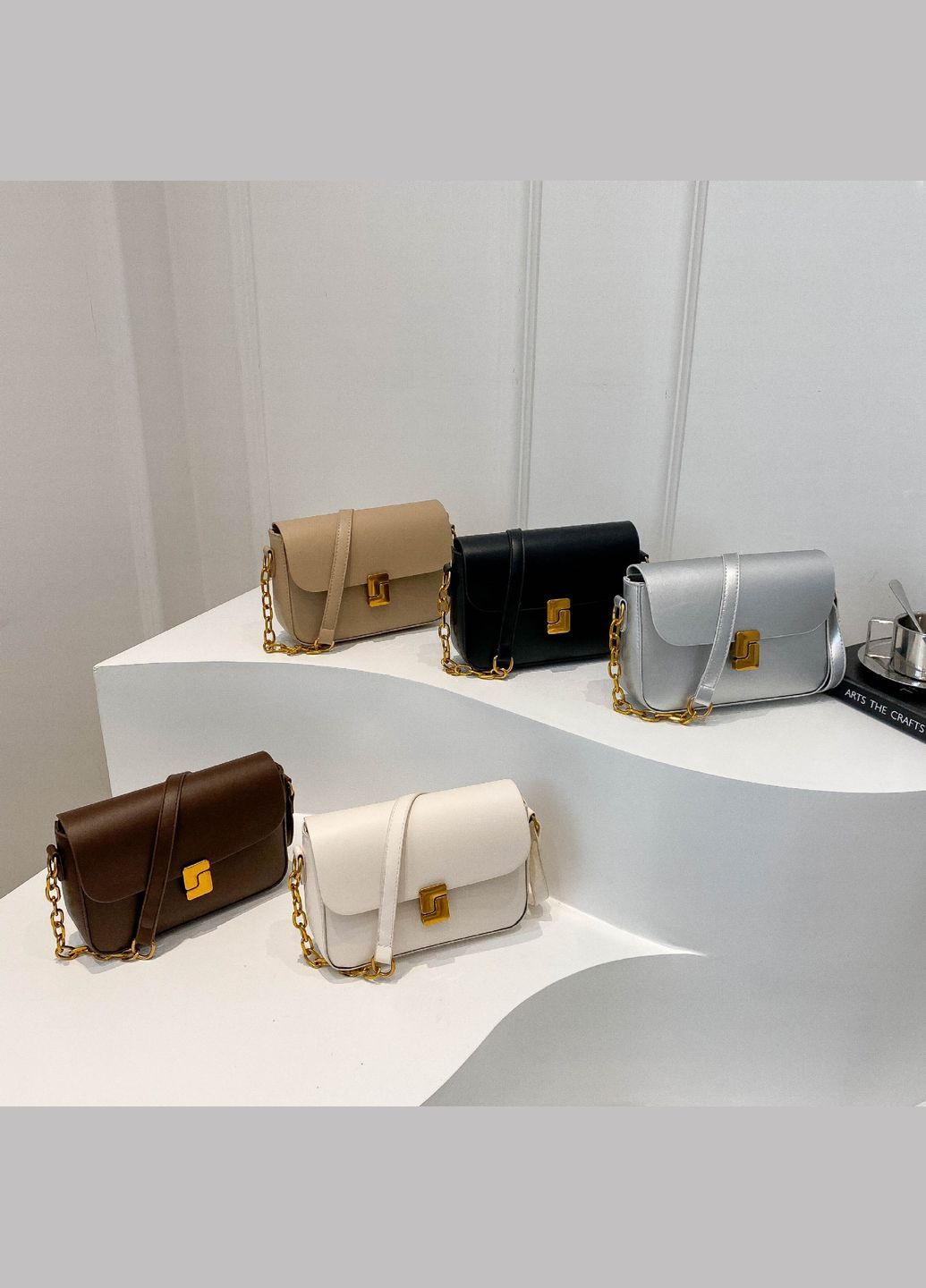 Женская классическая сумка 6079 кросс-боди черная No Brand (305849037)