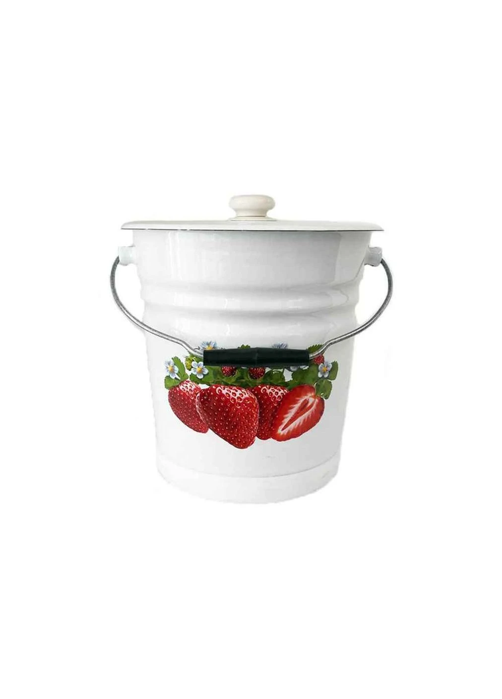 Відро ем. з піддоном та кр. 12,0л/2 Полуниця (І1324/2) ТМ IDILIA No Brand (387425050)
