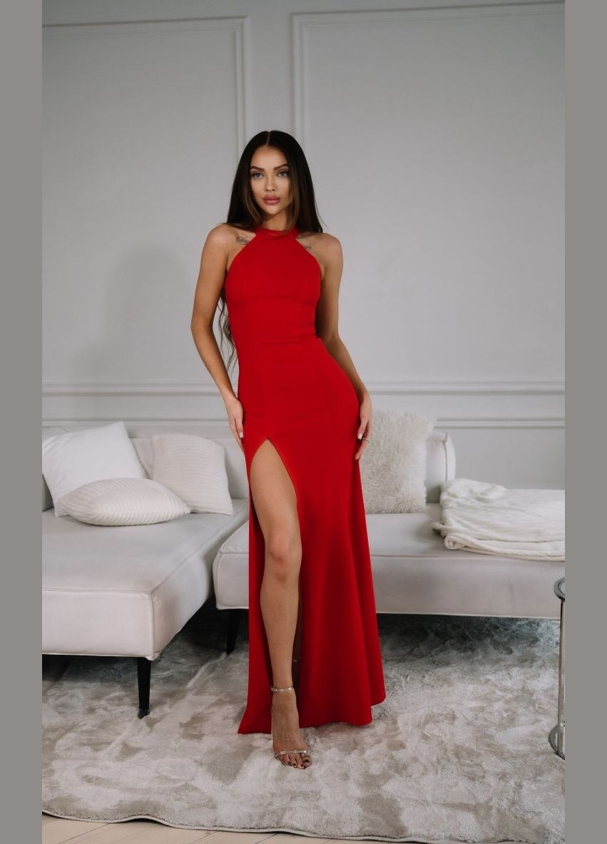 Червона вечірня плаття WINN однотонна