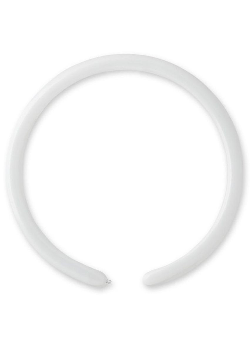 Латексна кулька для моделювання 152 см, пастель білий, 5 см діаметр, Gemar, Італія Gemar Balloons (302313651)