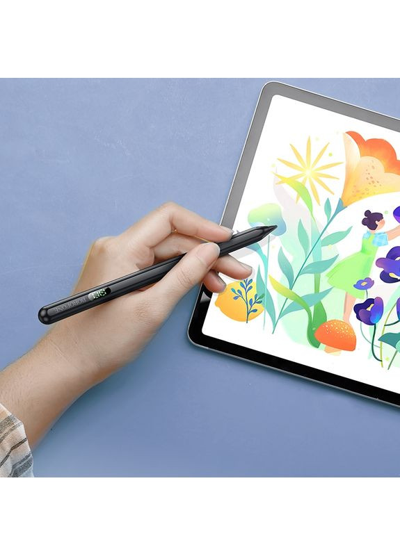 Стилус Universal active capacitive pen with digital display Black (6941991115950) Borofone BG100 (357471902)