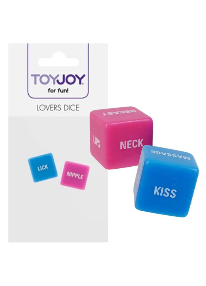 Набор с 2 кубиков для взрослых с секс заданиями "Lovers Dice" Toy Joy (300372372)