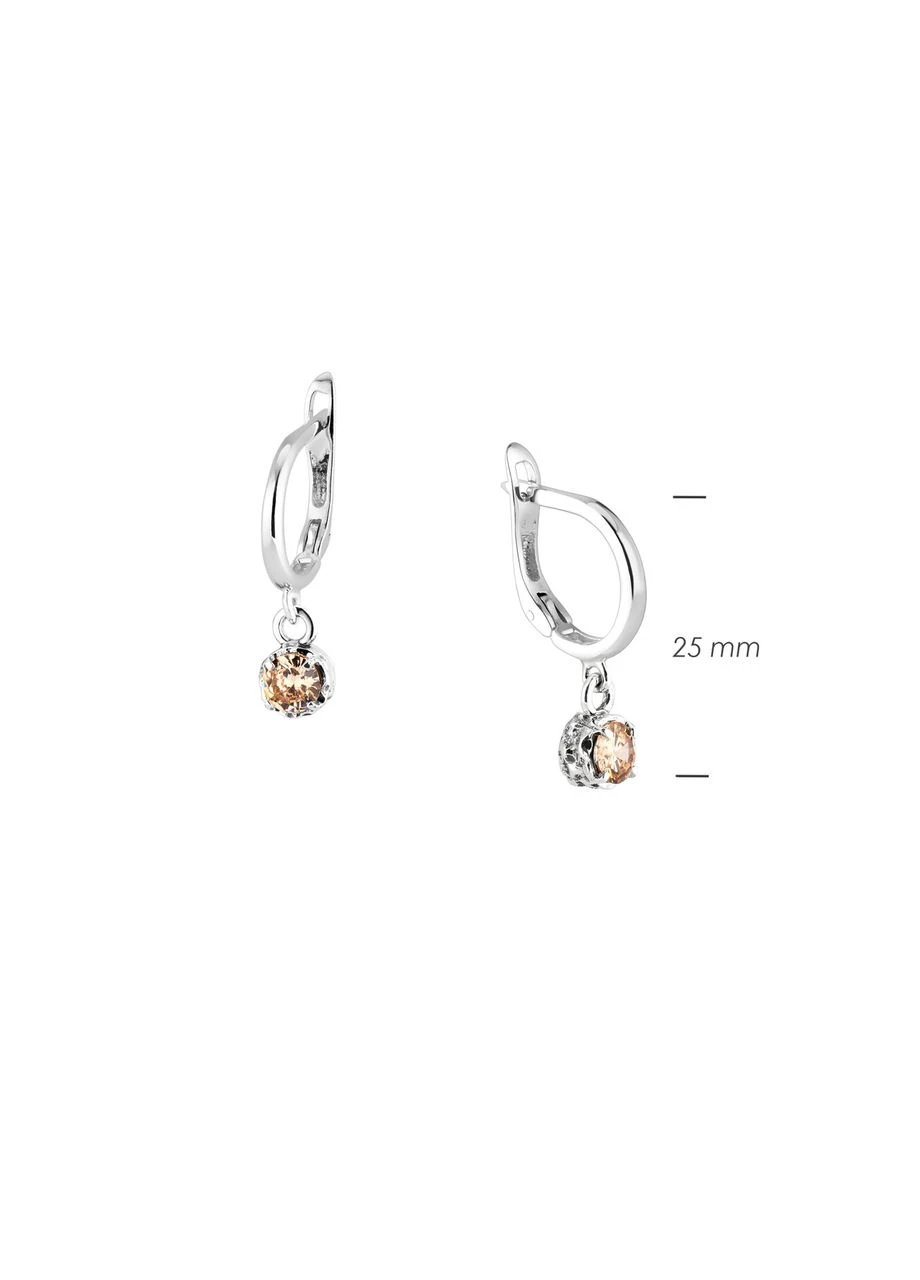 Серьги серебряные с подвесками Цефеида Shampan 925 Zirkon Skifska Etnika (364202721)
