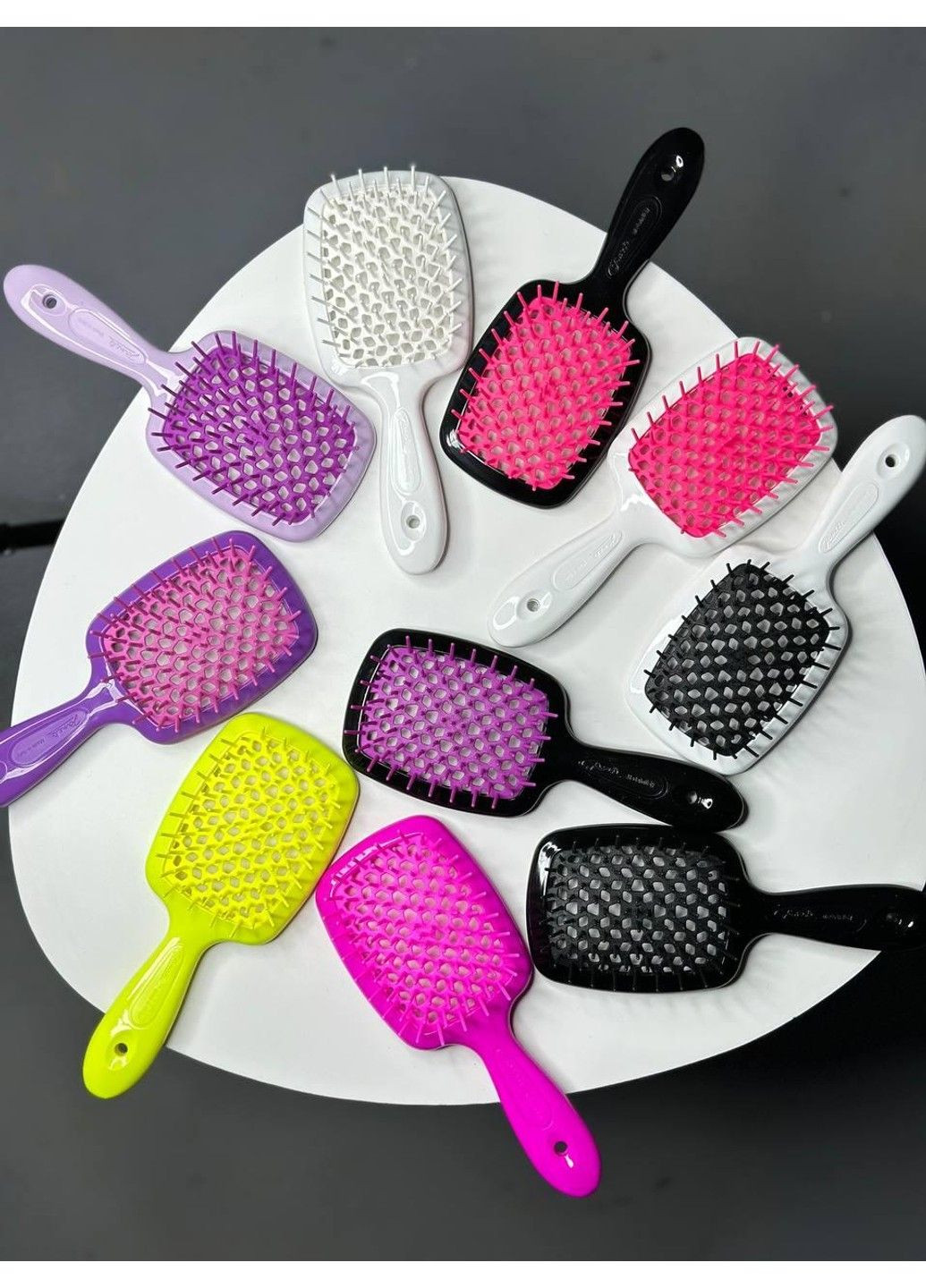 Щетка для волос Superbrush SMALL Белый-Черный Janeke (316519396)