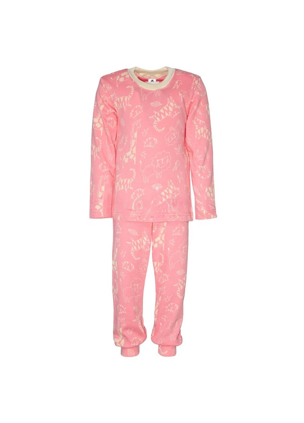 Розовая всесезон пижама детская интерлок м.д-011 реглан + брюки Ярослав