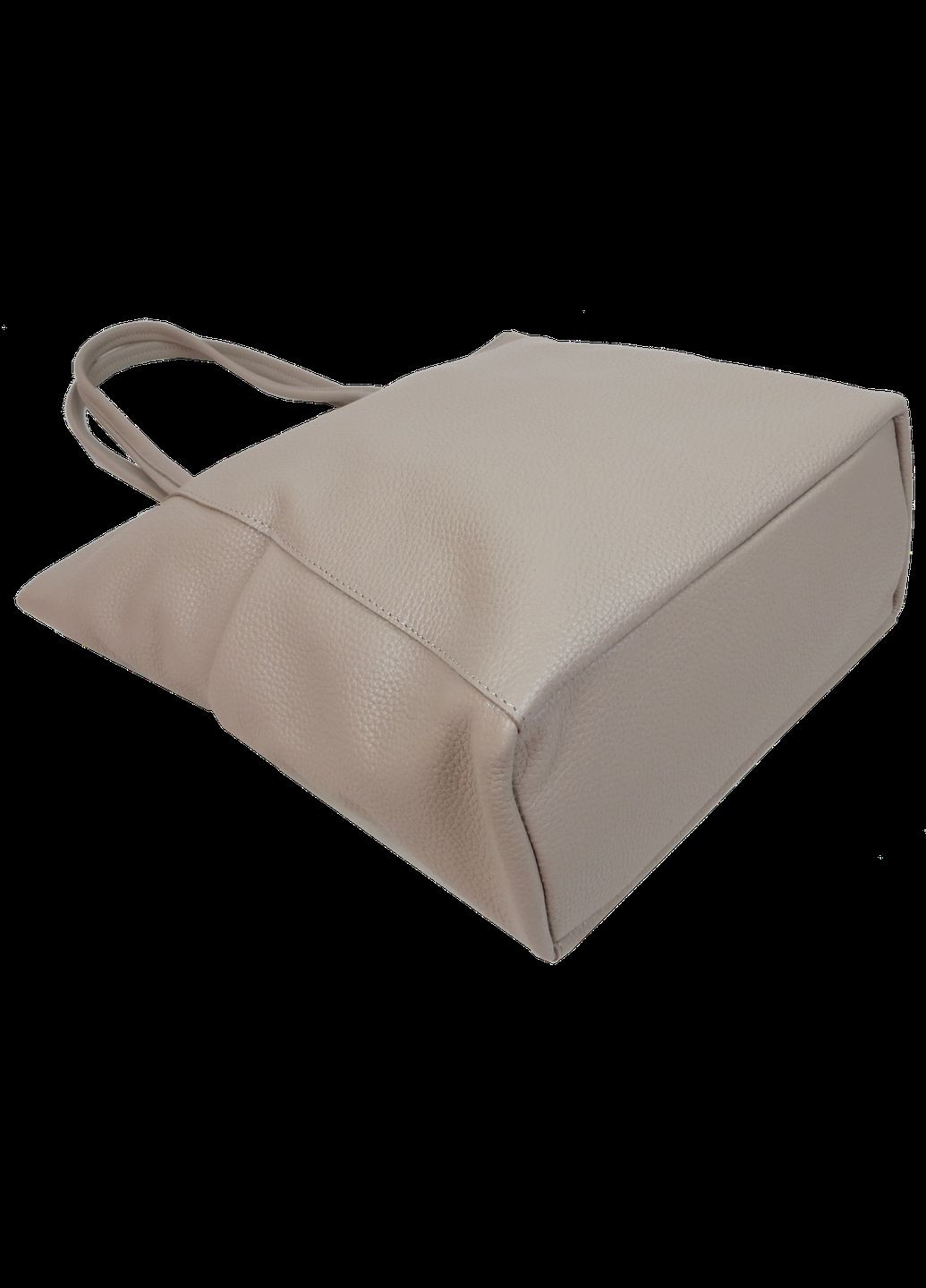 Жіноча шкіряна сумка на двох ручках Україна Бежева Borsacomoda (336884993)