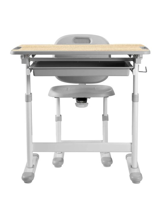 Комплект детской мебели парта и стул трансформеры FunDesk Piccolino III Grey-w (354178712)