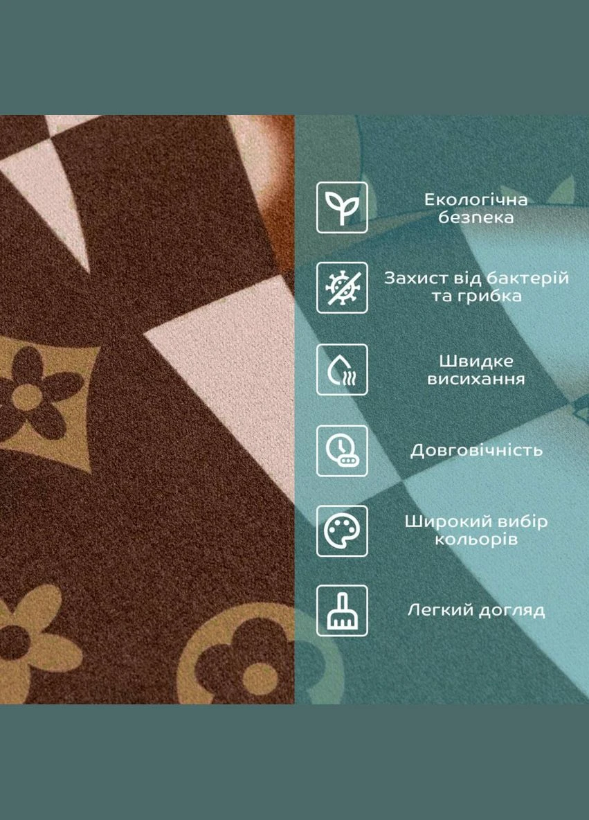 Влагопоглощающий коврик 38*58CM*3MM (D) SW-00001564 Sticker Wall (304060897)