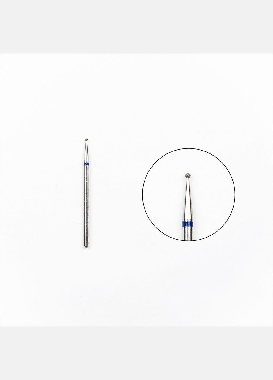 Алмазна фреза "кулька" синя насічка, 1 мм No Brand (296665764)