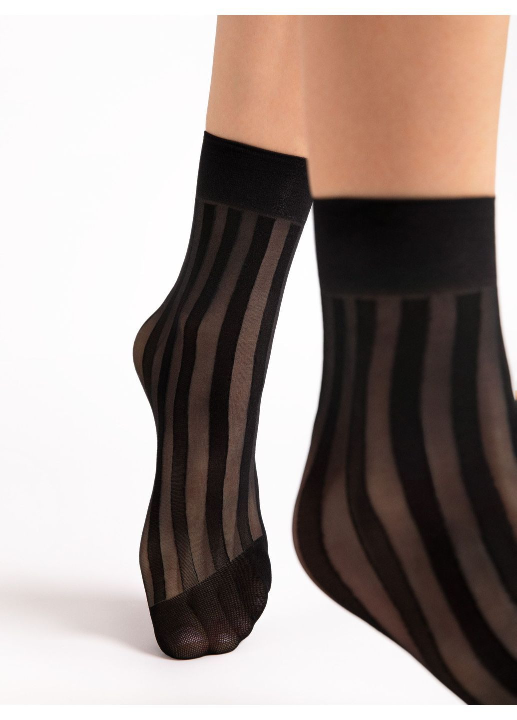 Чорні жіночі шкарпетки Fiore смужки (366062923)