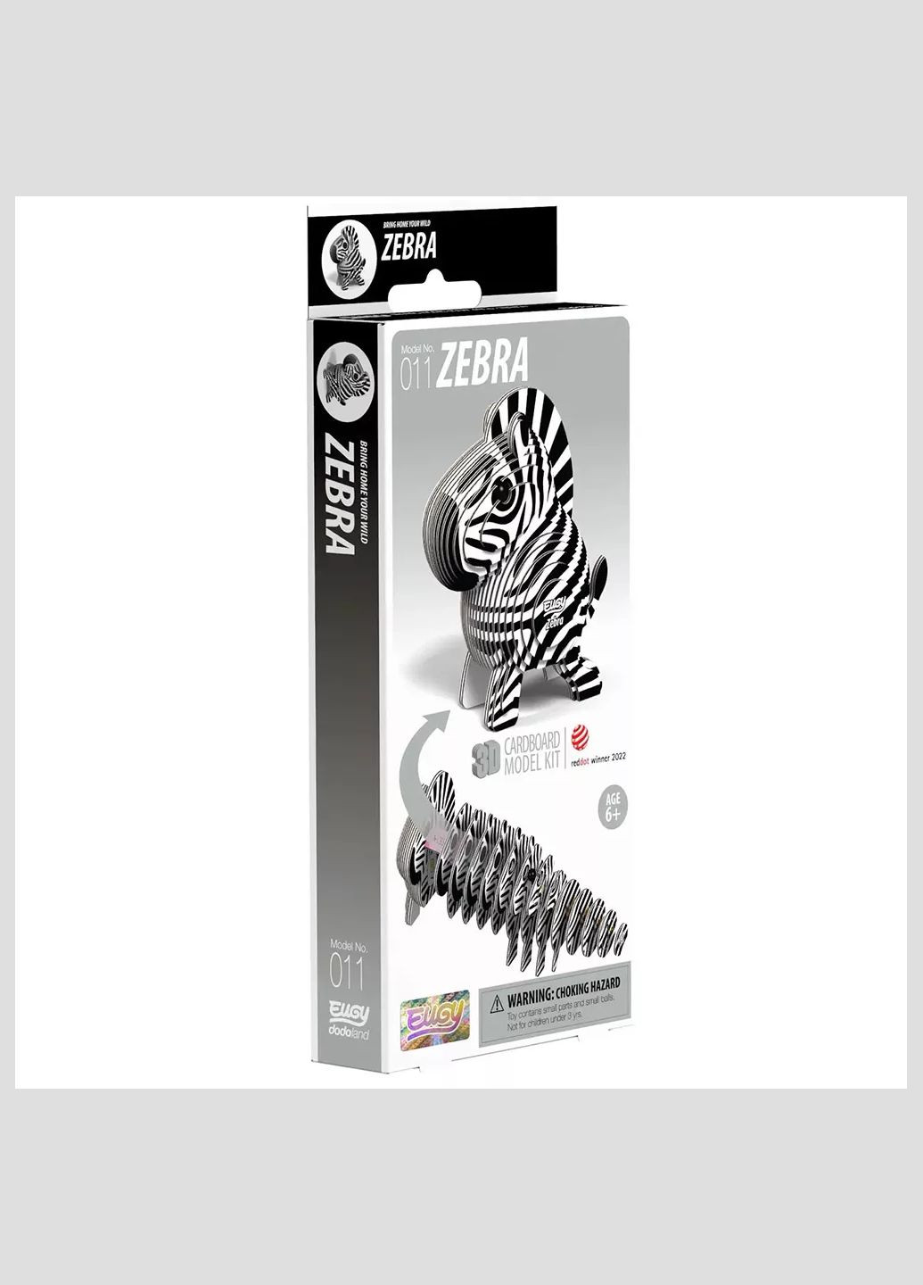 Сборная 3D модель Зоопарк Зебра (XEG-011) Eugy (333252802)