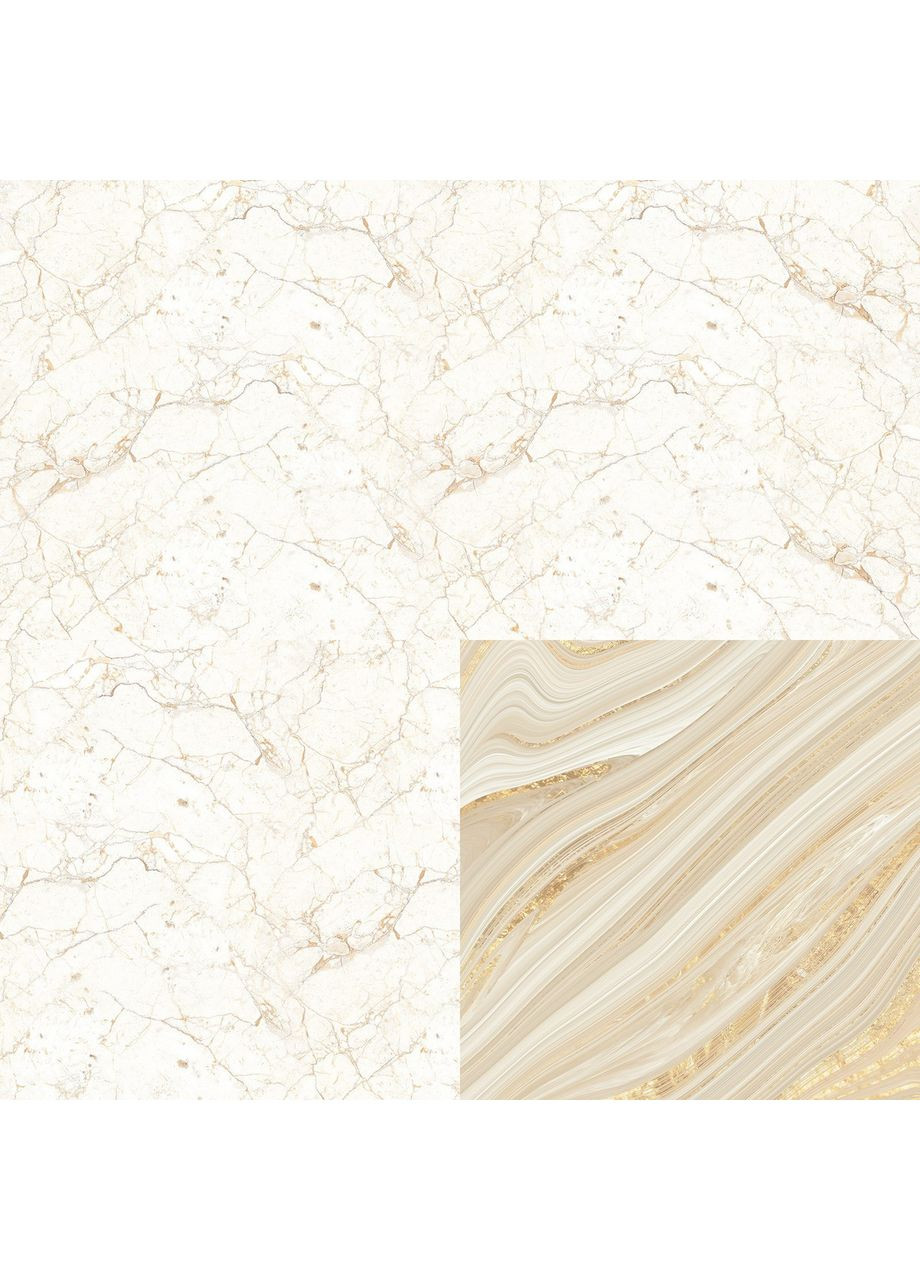 Фотофон вініловий 3D, світла мармурова стіна, підлога бежевий онікс і кремовий мармур, 50×50 см, №58292 PhotoVinyl (354369180)