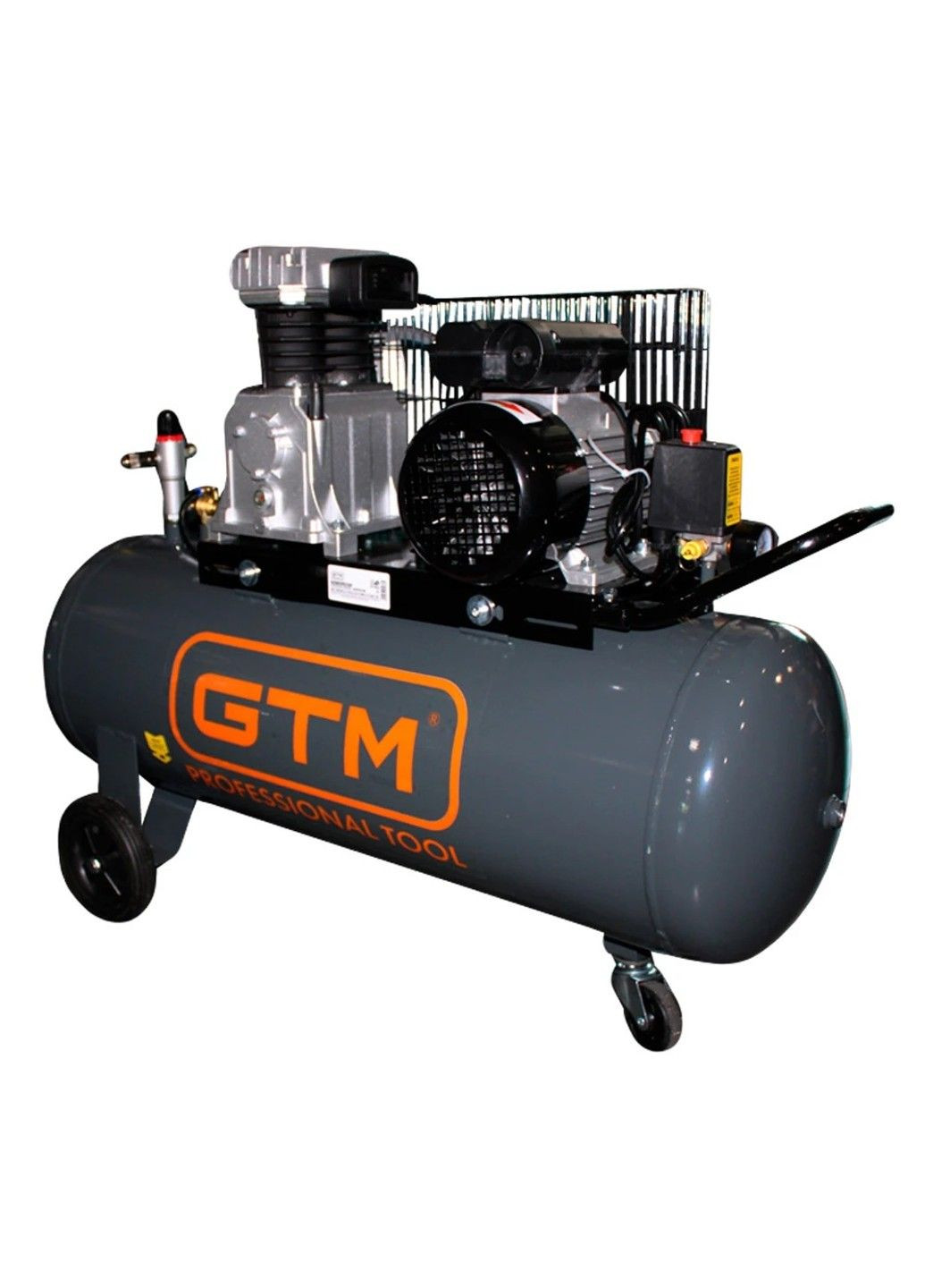 Компресор виского тиску ремінний KCH2070B-100L (100 л, 300 л/хв, 2.2 кВт, 220-240 В) GTM (290851936)