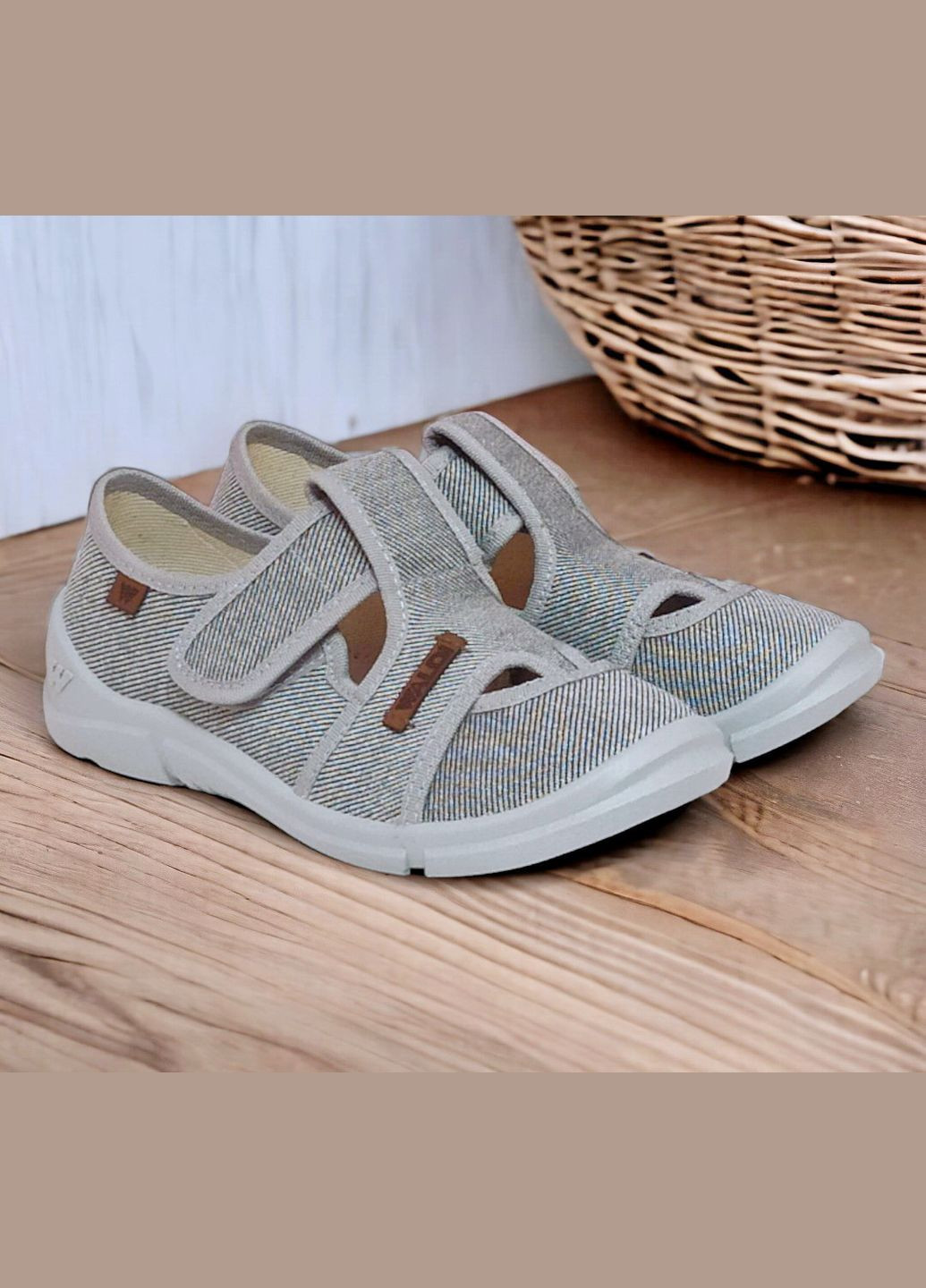 Тапочки для хлопчика ортопедичні капчики на липучках Natur Waldi (336147374)