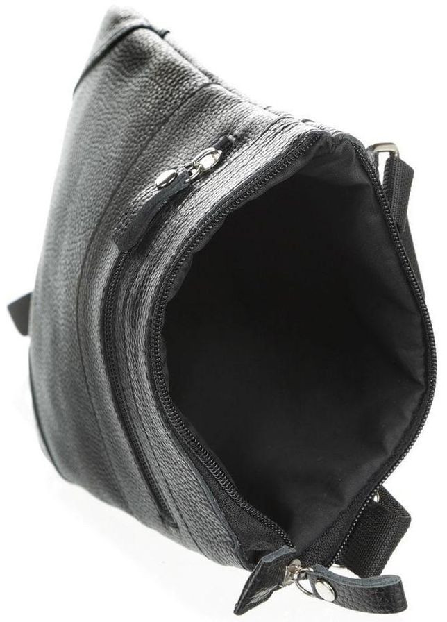 Сумка планшет через плечо мужская из натуральной кожи маленькая Черный 37527 Shvigel (352527472)