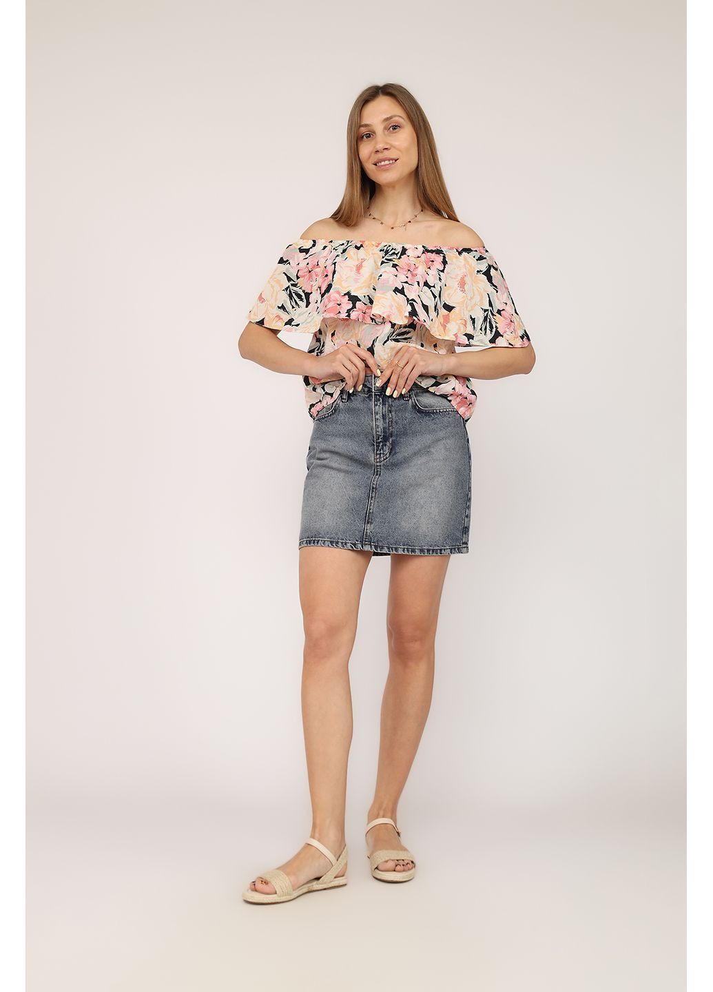 Рожева блуза жіноча колір рожевий цб-00275890 Mixray