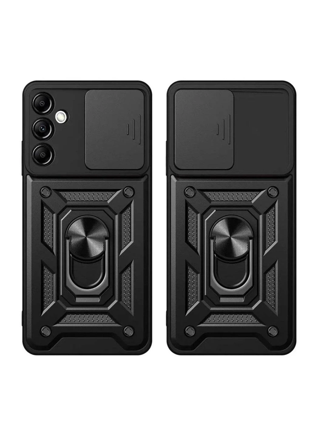Чохол Shockproof для Samsung Galaxy S26 Plus (SM-S947) - протиударний, з підставкою і шторкою камери - Black Primo (388408487)