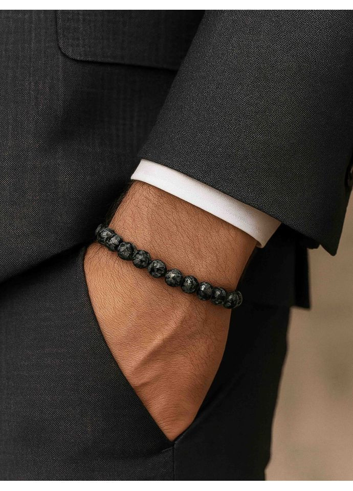 Чоловічий браслет із обсидіана 5003 LeBijou (367580607)
