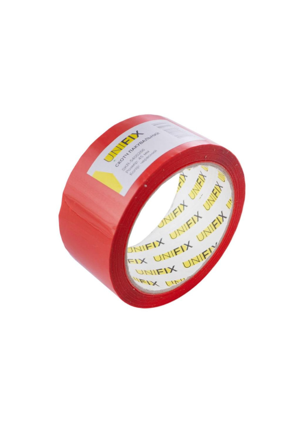Скотч 45 мм x 80 м x 40 мкм червоний (SKR-5400266) Unifix (323637696)