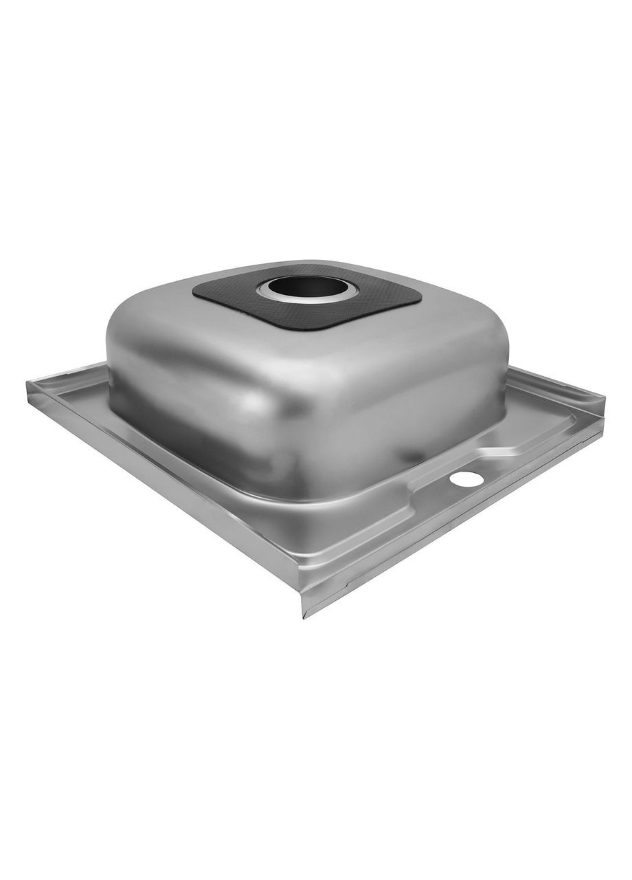 Мийка для кухні накладна 50 см квадратна раковина з харчової нержавіючої сталі AISI 201 -S5050-16-06N WAL (313619030)