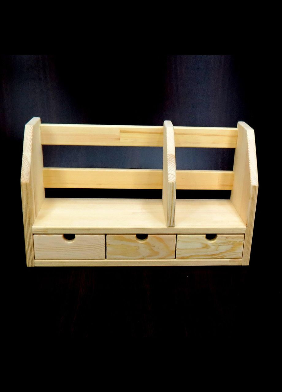 Настольная книжная полка из дерева Даль ваниль (КПЛ-001802) No Brand (328414422)