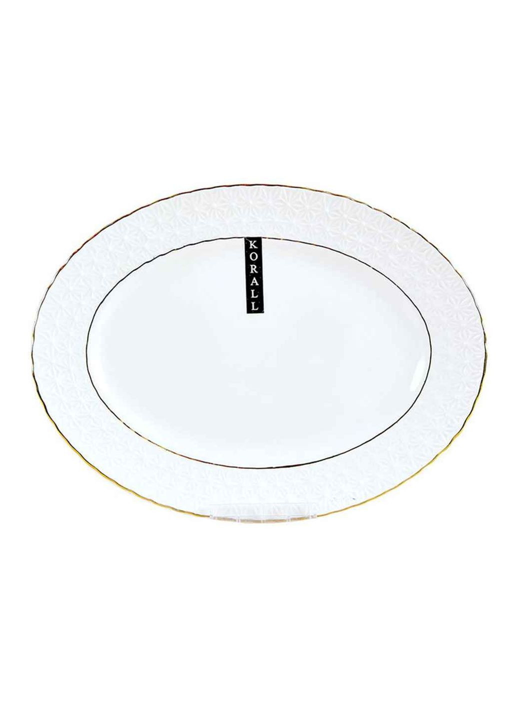 Блюдо овальне Снігова Королева 223136-А 35,5см Interos (359437101)