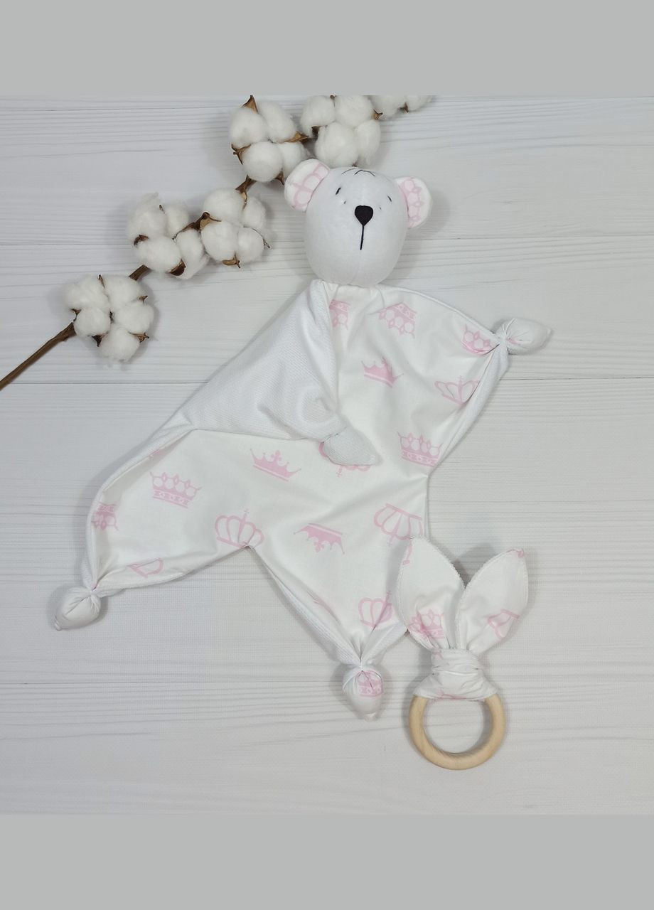 Комфортер Медвежонок и Эко грызунок Шуршащие ушки a.l.babybox Короны No Brand (315488174)