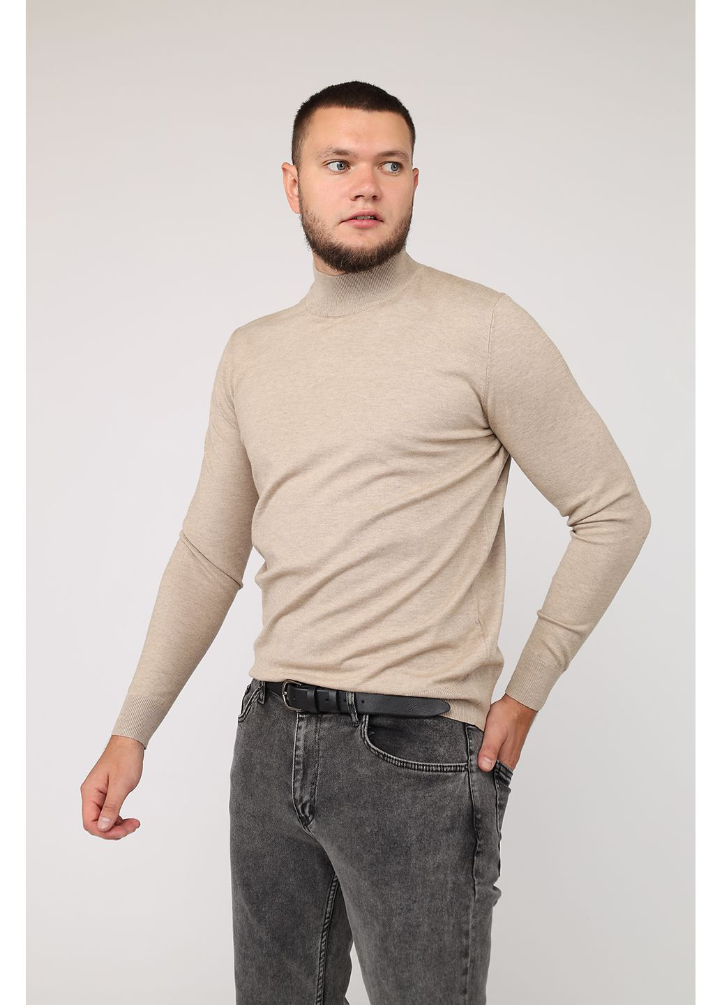 Гольф чоловічий колір бежевий CB-00275940 Yuki (355183872)