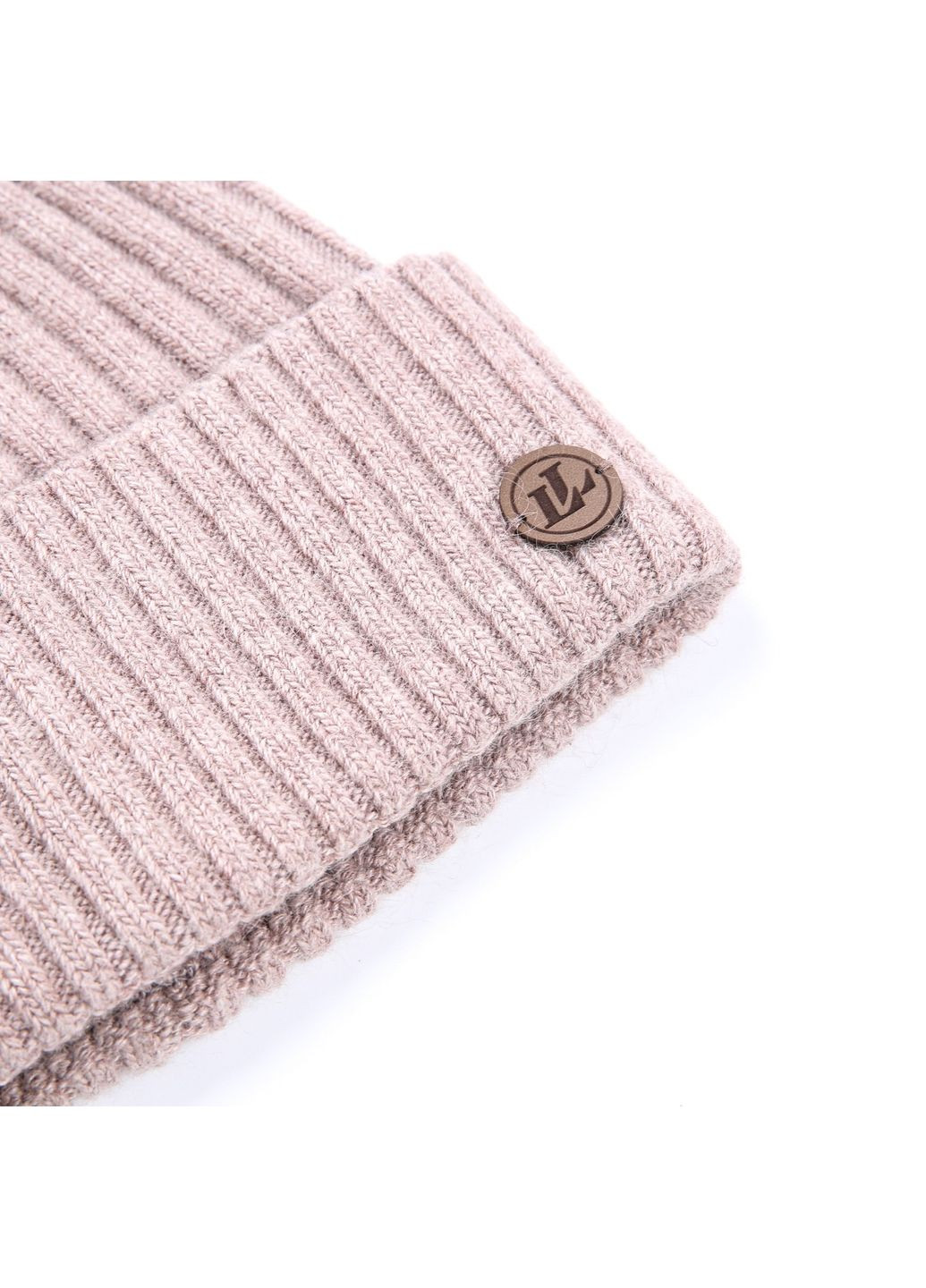 Шапка біні чоловіча вовна бежева HARRIS 225-725 LuckyLOOK 225-725M (362576542)