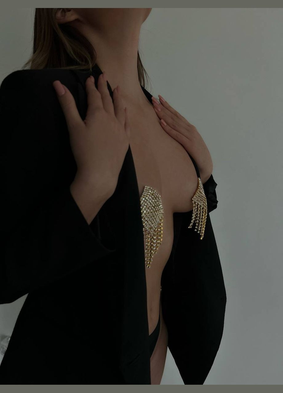 Пестіси жіночи прикраса на груди зі стразами No Brand пестіси (290194381)