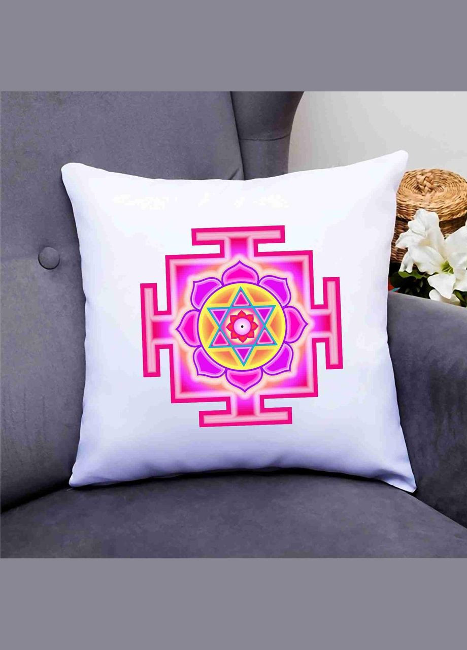 Декоративна подушка з принтом "Янтра. Yantra. Камана янтра. Камна Янтра" Push IT Кавун (316095554)