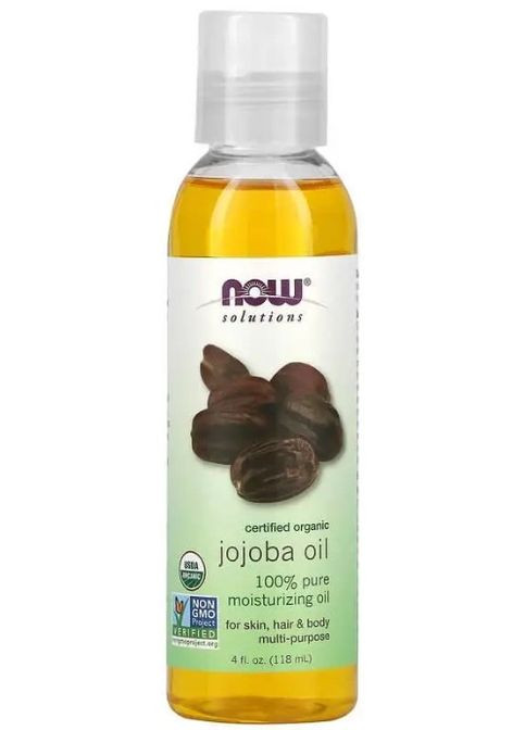 Масло жожоба Jojoba Oil Solutions 118 мл Now Foods (357343228)