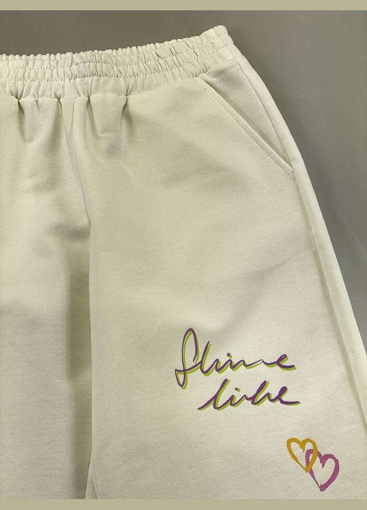 Белый демисезонный спортивный костюм для девочки Mevis