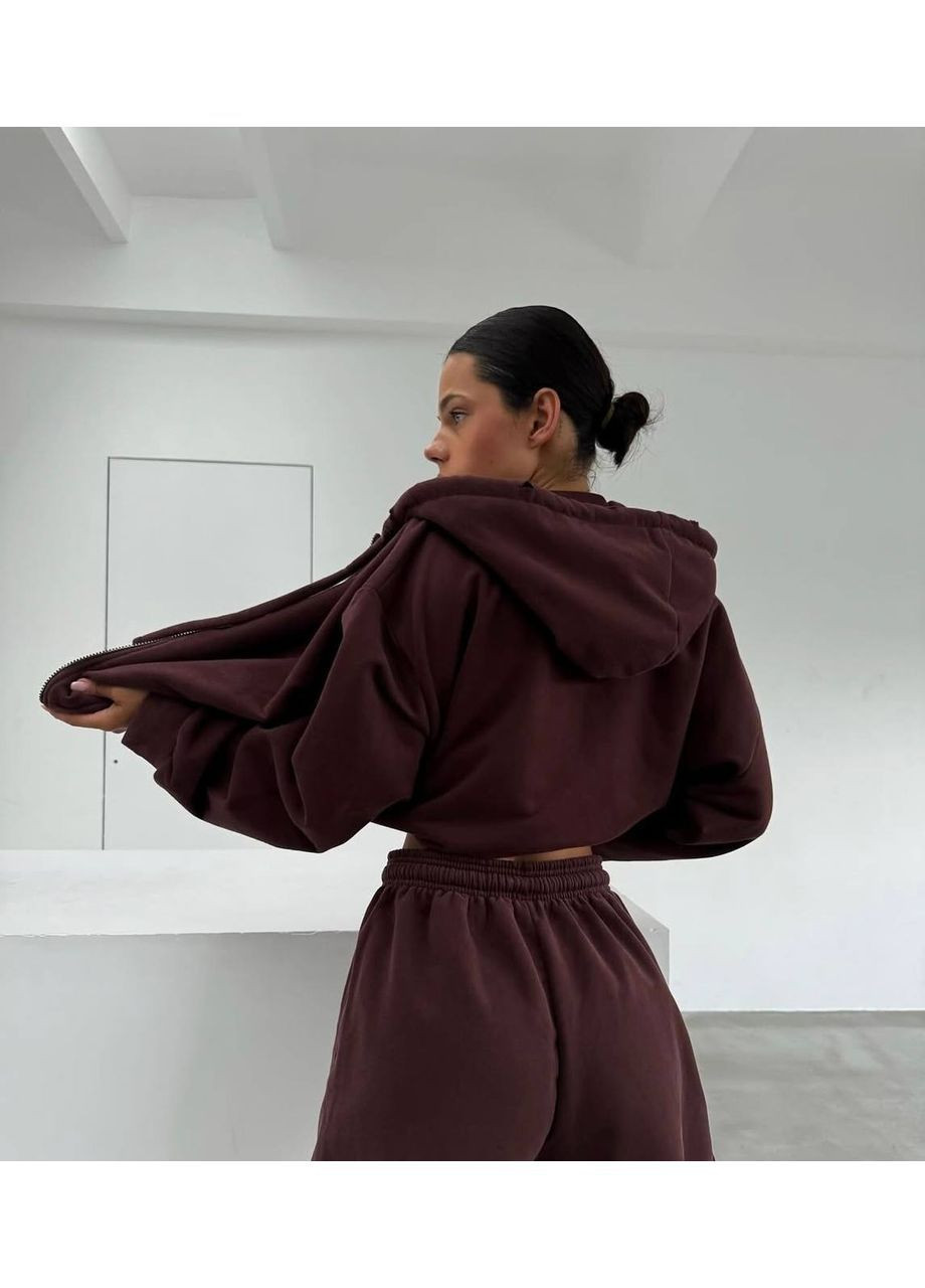 Женский теплый костюм с худыми и широкими брюками. No Brand (364961384)