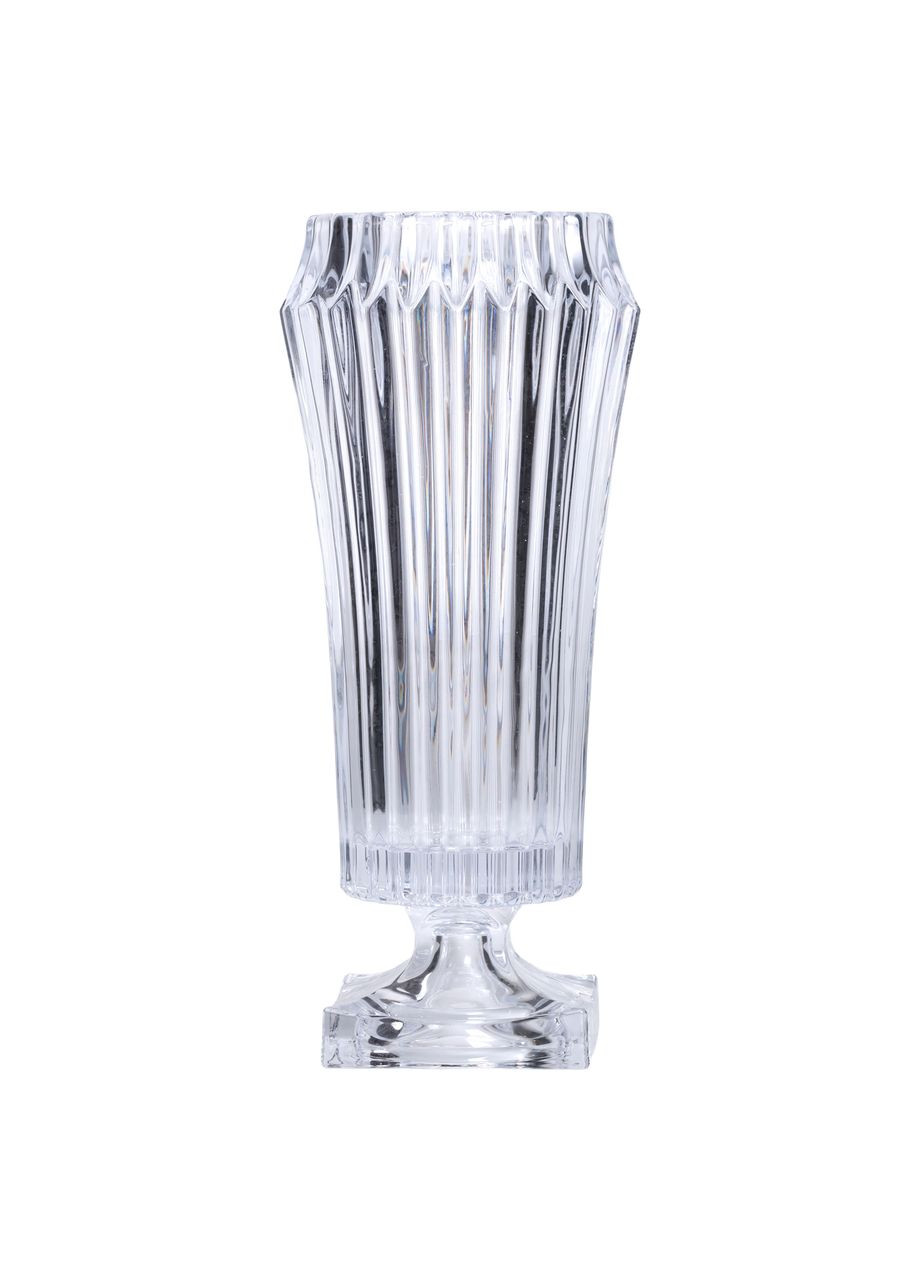 Ваза для цветов круглая 34.5 см стеклянная декоративная ваза из толстого стекла 1.8 л HP-19-141 Yiwu (353504111)