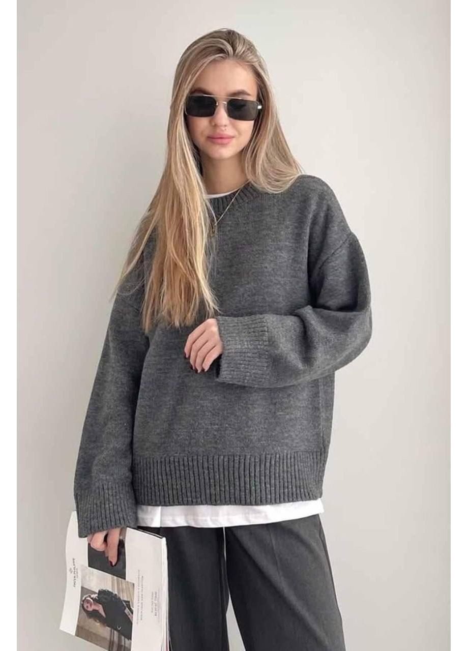 Сірий демісезонний жіночий светр джемпер Avanti