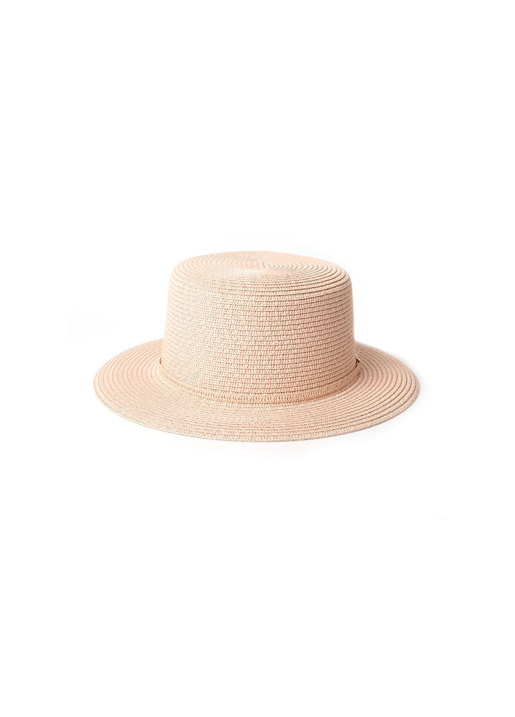 Шляпа канотье женская бумага розовая VIVIAN LuckyLOOK 817-792 (289478347)