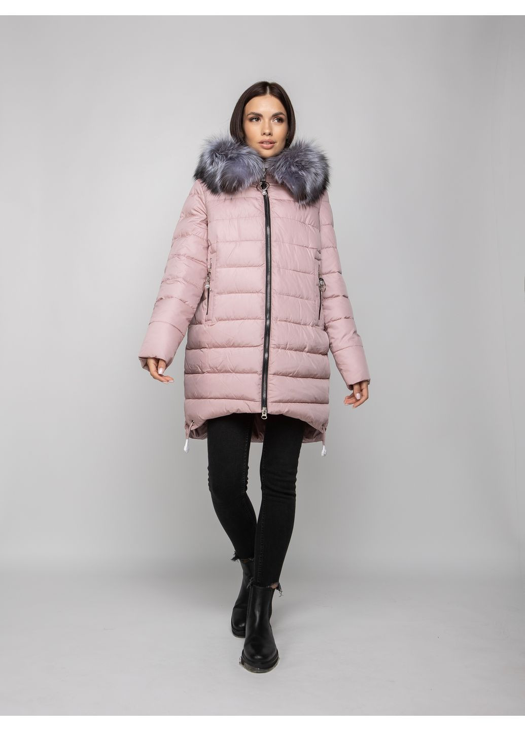 Светло-розовый Пуховик O`zona milano