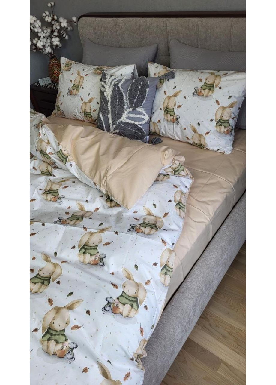 Постільна білизна Малята, ранфорс Евро розмір, наволочки 70/70 No Brand (364220141)