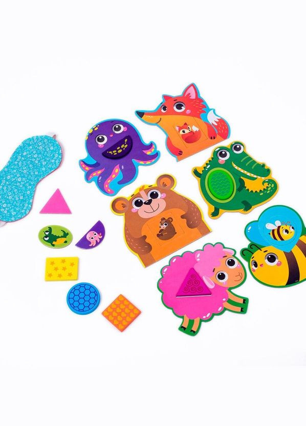 Развивающая мозаика «Зверюшки» ZB2002-05 деревянная Vladi toys (330601695)