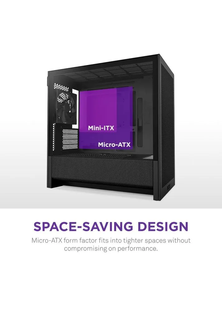 Корпус H3 Flow Black без БП (CC-H31FB-01) NZXT (347587039)