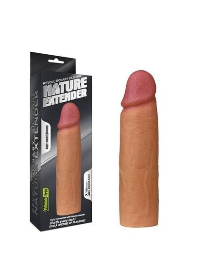 Насадка на член - Revolutionary Silicone Nature Extender Add 1" Flesh Lovetoy (335399643)