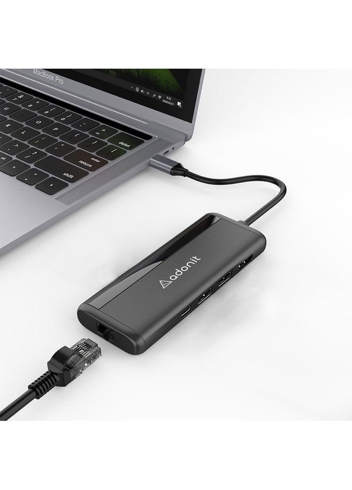 Хаб Nest 7-в-1 черный (3183-17-07-A) Adonit (352506785)