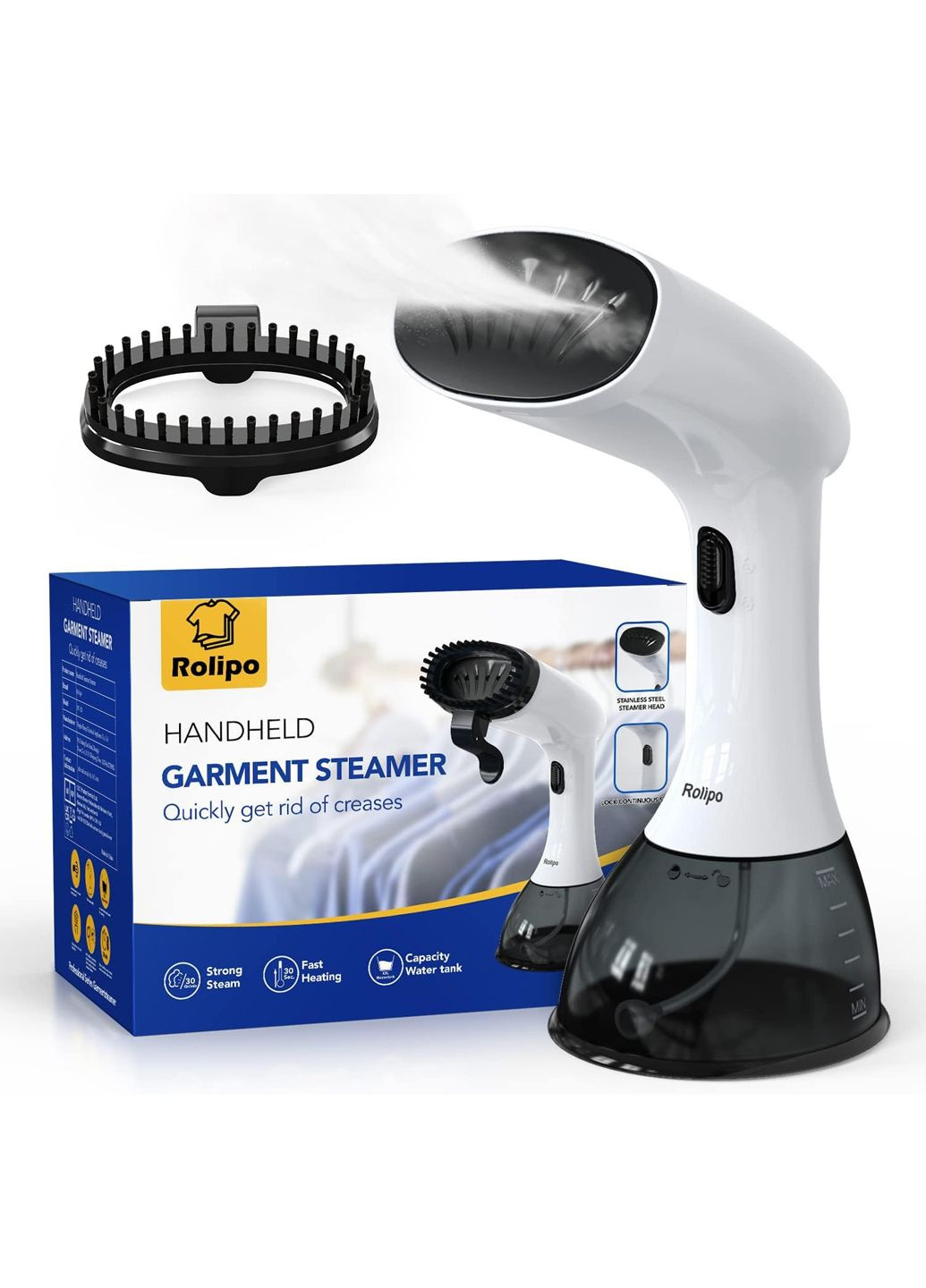 Отпариватель универсальный с 2 режимами подачи пара HY-128 комбинированный Rolipo Amazon (361162109)