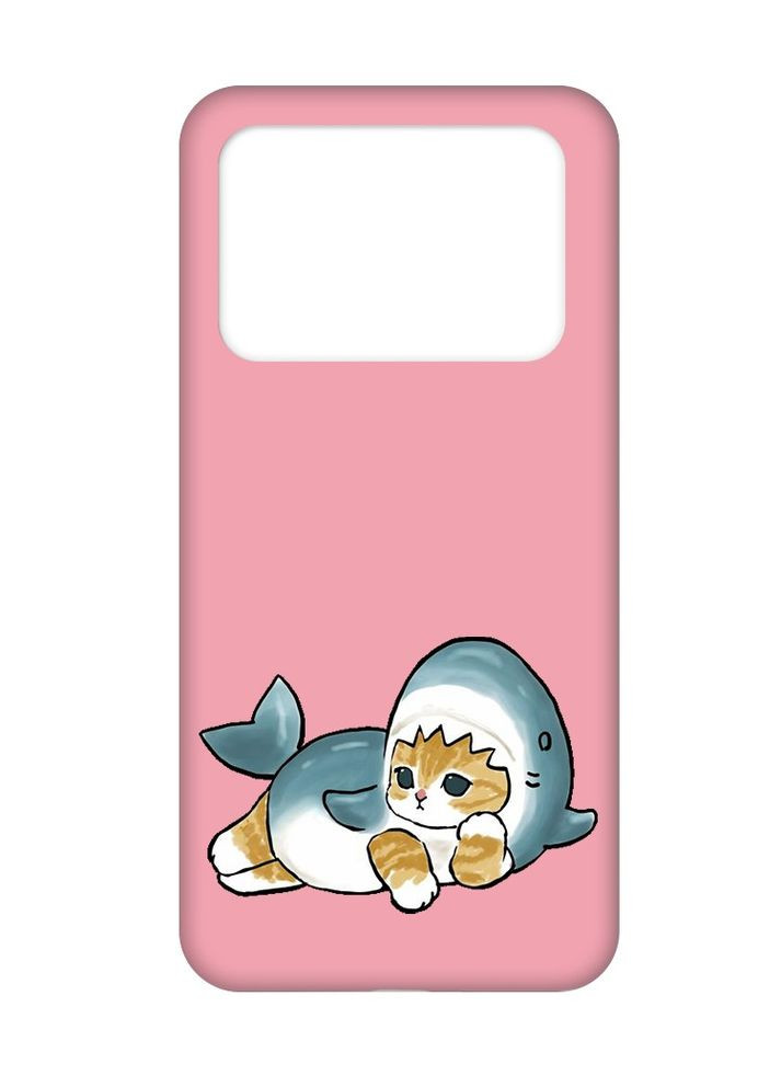 Матовый чехол на Xiaomi Poco X4 Pro 5G:: Котенок акула (принт 355) Creative (355400158)